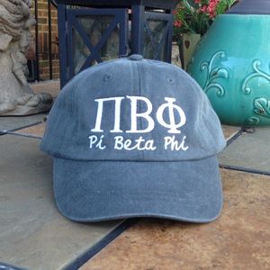 Pi Beta Phi Script Baseball Cap